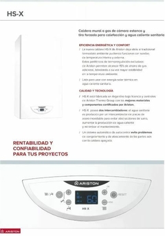 Caldera Ariston Hs-x 24 Dual + Kit Ventilación Incluido - 3636161 en internet