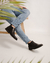 Botas de cuero con elastico premium Baires Negro modelo - Palm Shoes