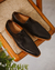 Zapatos de cuero premium masculinos Kiev Negro stock - Palm Shoes