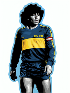 CAJA STICKERS MARADONA/MESSI/CR7 x 25 (unidades) - tienda online