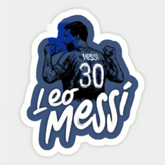 CAJA STICKERS MESSI x 25 (unidades) - tienda online