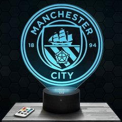 LÁMPARA LED MULTICOLOR MANCHESTER CITY ( 25 CM)