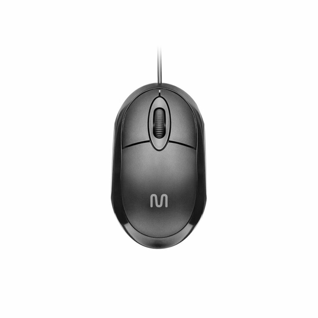 Mouse compacto ambidestro Multilaser c/ fio MF100