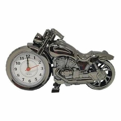 Moto retro Harley relógio de mesa alarme cofre