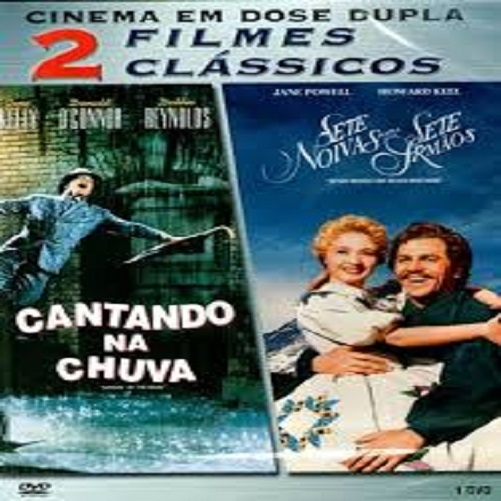 DVD dupla clássicos Cantando na Chuva X Sete Noivas...