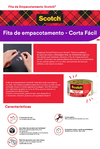 Fita adesiva corta fácil 3M pack C/04 45x40 - loja online