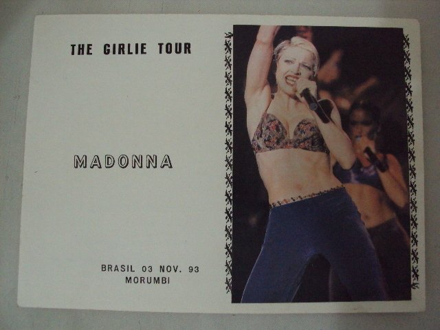 Foto lembrança Madonna - The Girlie Tour