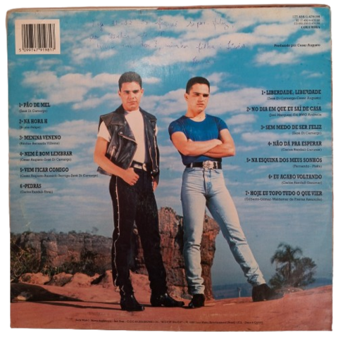 LP Zezé de Camargo e Luciano - 1995 c/ encarte