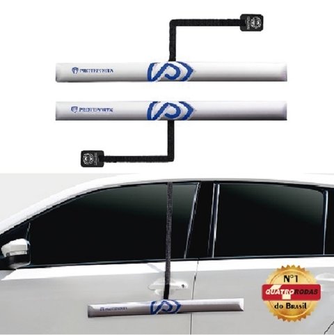 Door Guard for Car - 2 unit Silver