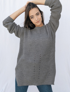 Sweater Oversize Boston Gris