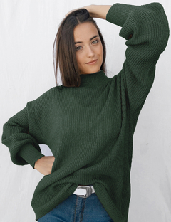 Sweater Bruna Verde Botella en internet