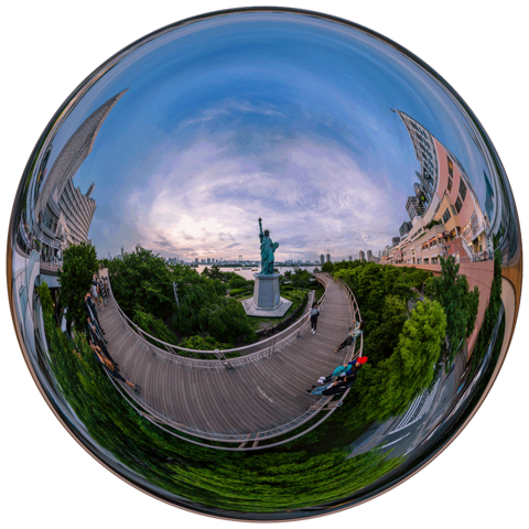 Portavaso de Odaiba Statue Liberty - Burbujas 360