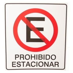 Pictograma prohibido estacionar 21x30