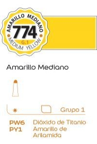 Tempera Alba G1 18ml. (774) Amarillo mediano