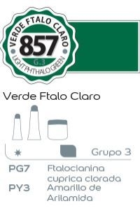 Acrilico Alba G3 x 60ml. (857) Verde ftalo claro
