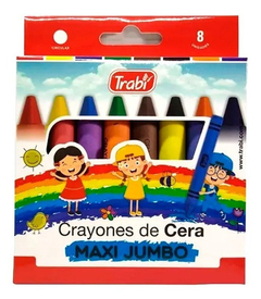 crayones trabi maxi jumbo x8u