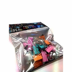 Doble clip pastel multicolor 19mm x12u TALBOT - comprar online