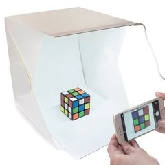 Caja Cubo de luz 21x22x25 con Luz incorporada