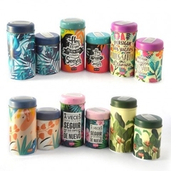 Latas redondas para yerba o azucar - tienda online