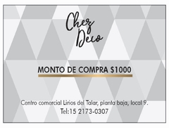 Regala una Gift card x $1000