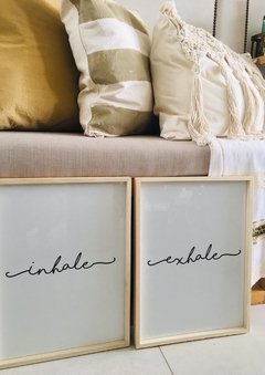 Cuadros Inhale / exhale - Chez Deco