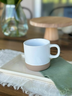 Taza Mug con Base Beige/Marron en internet