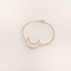 Pulsera Luna Calada Plata - Joyas MG Plata y Oro