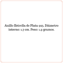 Anillo Estrella Plata