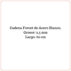 Cadena Forcet (2,5 mm) Acero Blanco - tienda online