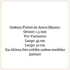 Cadena Forcet (1,5 mm) Acero Blanco - comprar online