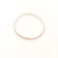 Imagen de Pulsera Strass Acero Blanco