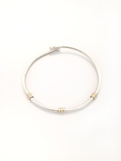 Pulsera Esclava Plata y Oro