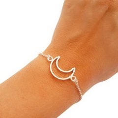 Pulsera Luna Calada Plata en internet