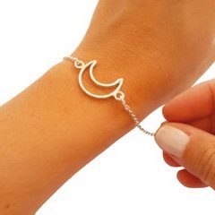 Pulsera Luna Calada Plata - comprar online