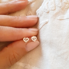 Abridores Corazón con Strass Plata - comprar online