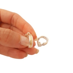 Aros Cinta Clip Plata y Oro - comprar online