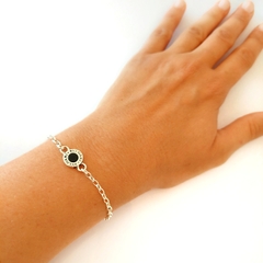 Pulsera Onix Plata