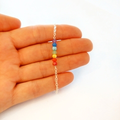 Pulsera Chakras Plata - comprar online