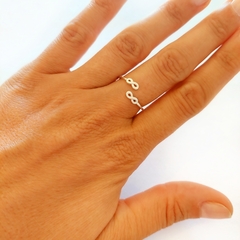 Anillo infinito ajustable/extensible Plata