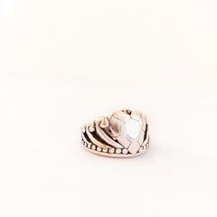 Anillo Corazón Plata Inflada - comprar online