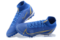 Nike Superfly 8 Elite TF Society Blue Dark Gold - Estilo Esporte