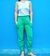 Pantalon Calm verde (outlet) - comprar online