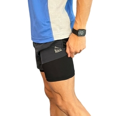 Short con calza Running Black Rock (Hombre)