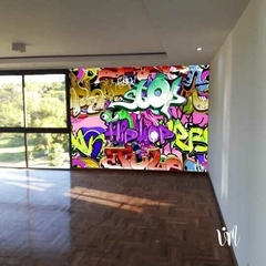 PLAYROOM GRAFITTI 10 - Mural con Laminado para Exterior