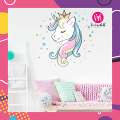 Vinilo Infantil Unicornio03 + Plancha de Estrellas