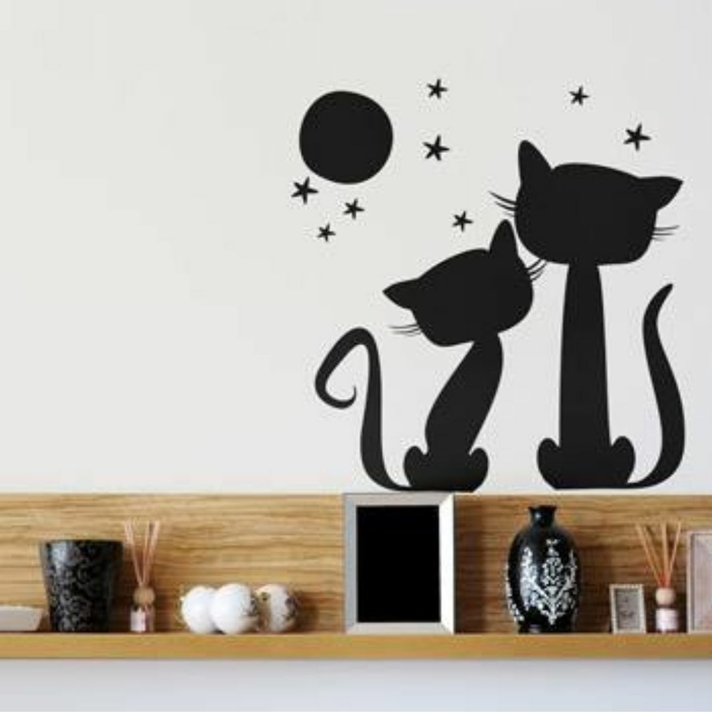 Vinilo decorativo pegatina pared, cristal, puerta (Varios colores a  elegir)- gatos debajo de …