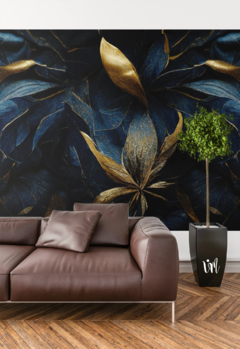 AZUL ORO - Mural con Laminado para Exterior en internet