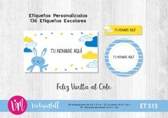 Etiquetas Escolares Personalizadas INFANTILES 04 - 4 opciones en internet