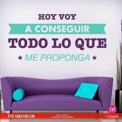 F70 Frase en Vinilo Calado