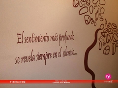 F61 Frase en Vinilo Calado